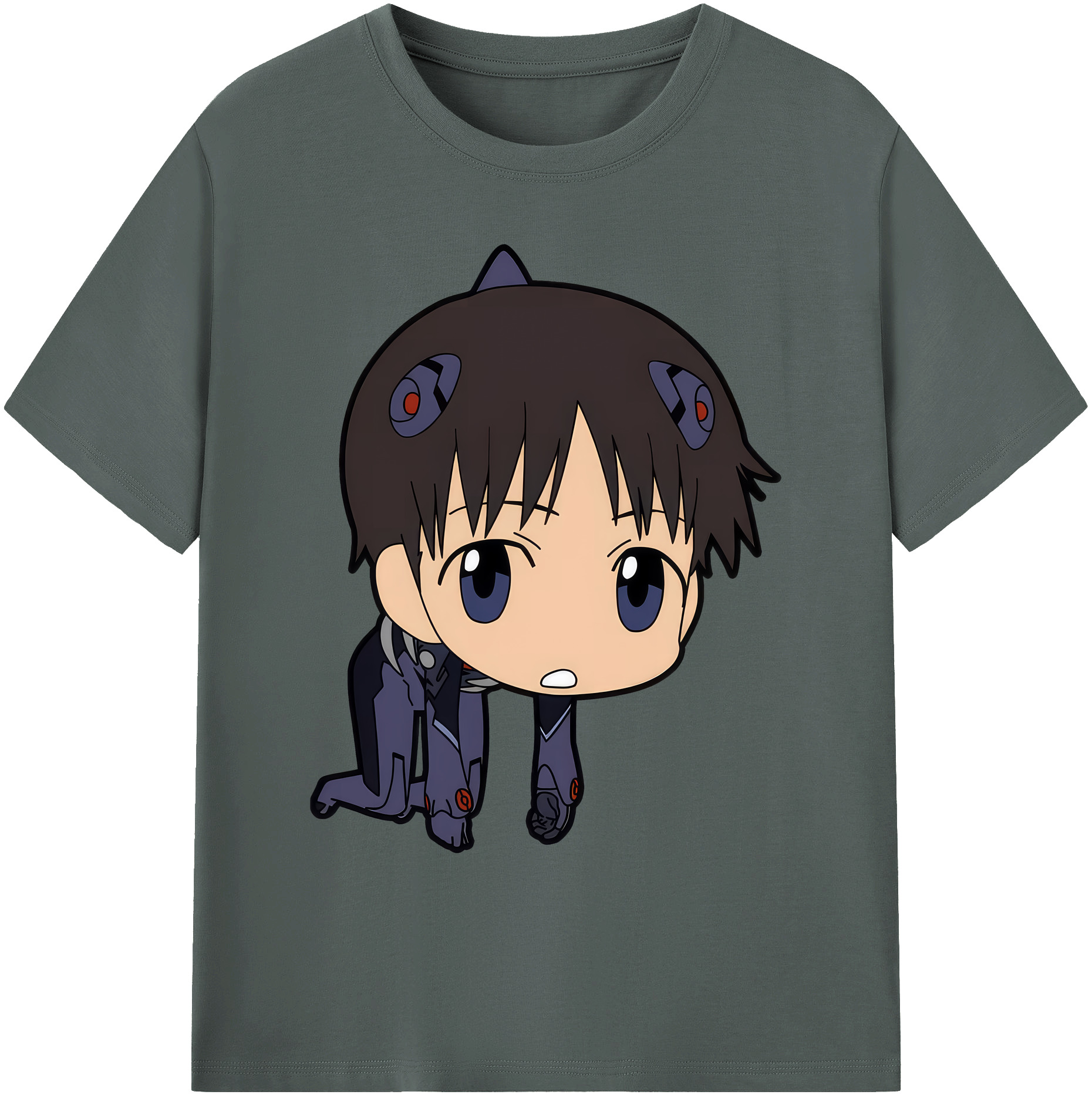 （画像用） EVA 新世紀エヴァンゲリオン 綿100％ メンズ半袖Tシャツ｜肌触りやわらか＆通気性